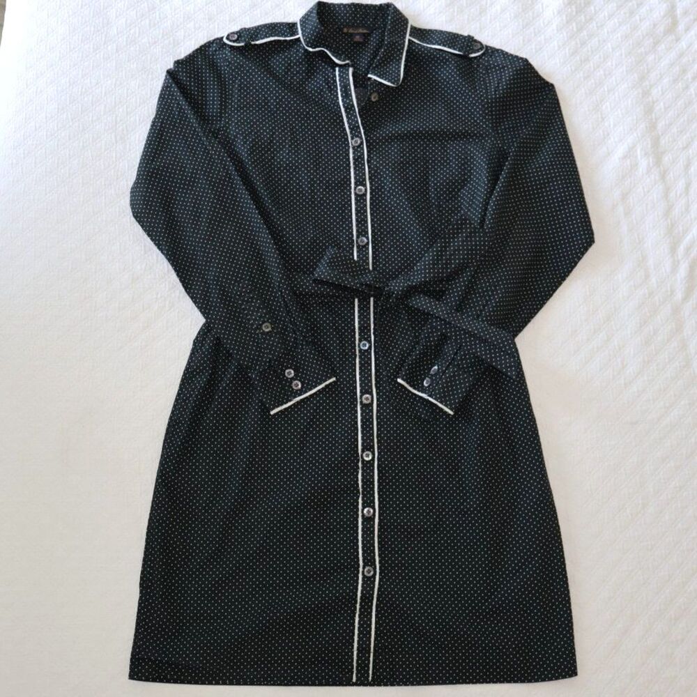 VINTAGE Brooks Brothers Polka Dot Dress 8P - Picture 2 of 9
